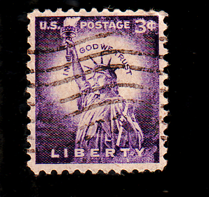 US Postage PHOTO MAGNET Reproduction Statue of Liberty 1954 issue 3 cents 