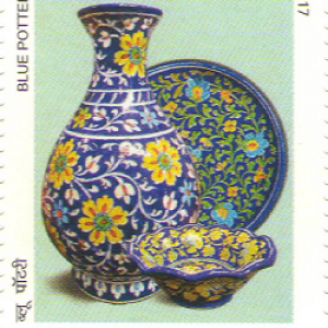 Blue Pottery - Splendour of India - Happy New Year - STAMP 2017 MNH #pk