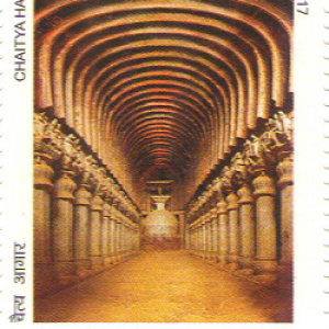 Chaitya Hall Buddhism - Splendour of India - Happy New Year - STAMP 2017 MNH #pk