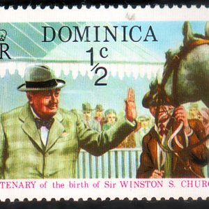 Dominica Postage 1974 Centenary of the birth of Sir. Winston S. Churchill 1/2c Mint Stamp #wca1