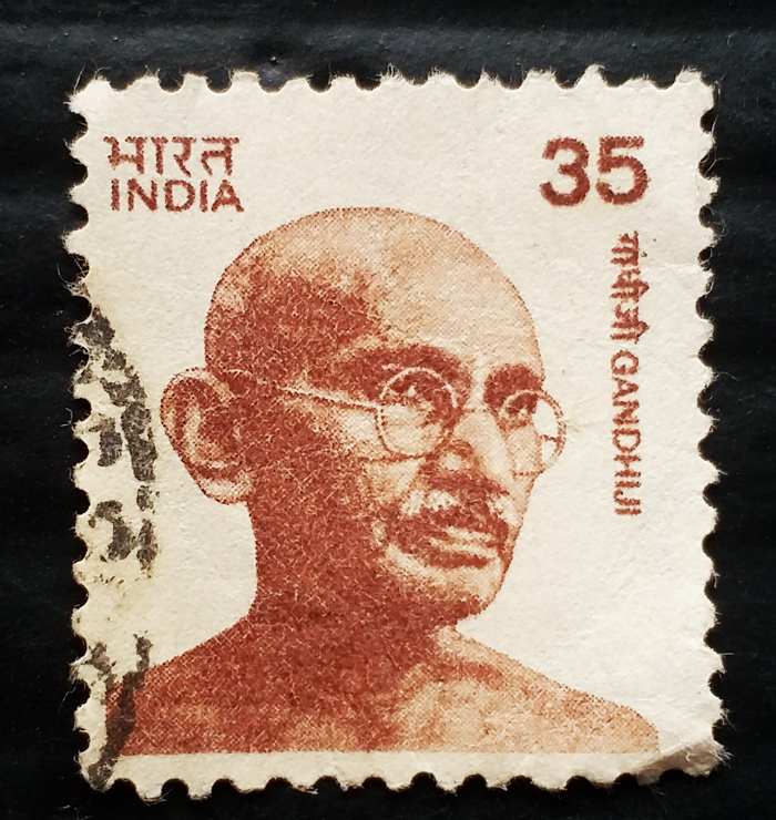 India Postage 1980 Mahatma Gandhi Definitive 35p Stamp #ius3 – Stampwala