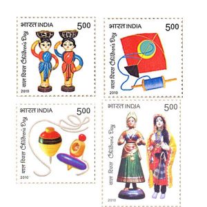 India Children's Day 2010 Toys MNH set #iss1-10