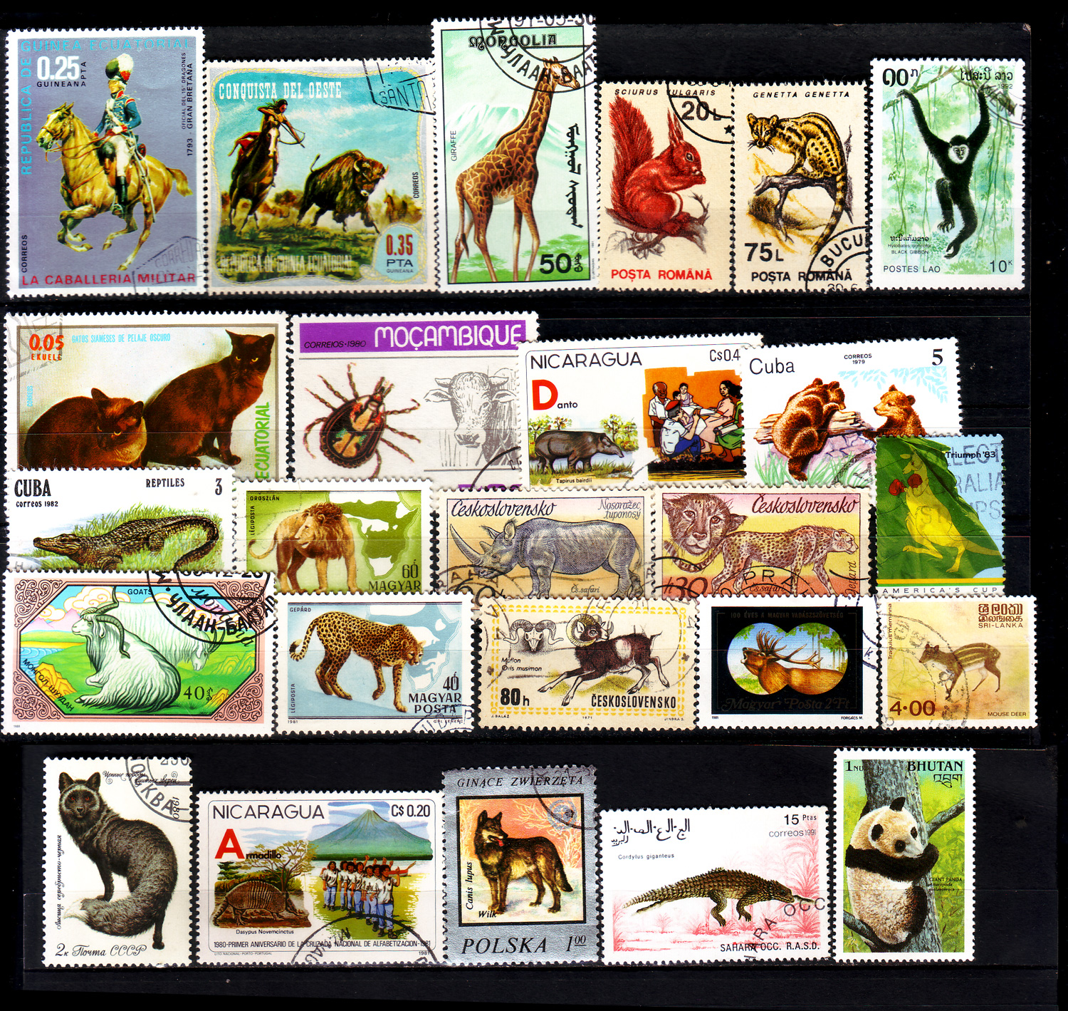 Animals World wide all different 25 stamps set #wthm1 – Stampwala