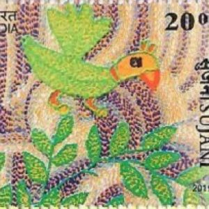 INDIA 2019 STAMP - EMBROIDERIES OF INDIA - SUJANI EMBROIDERY, ART, CRAFT, HERITAGE, WEAVING, HANDLOOM #pk