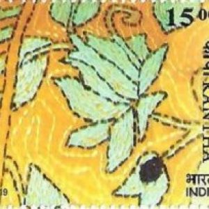 INDIA 2019 STAMP - EMBROIDERIES OF INDIA - KANTHA EMBROIDERY, ART, CRAFT, HERITAGE, WEAVING, HANDLOOM #pk