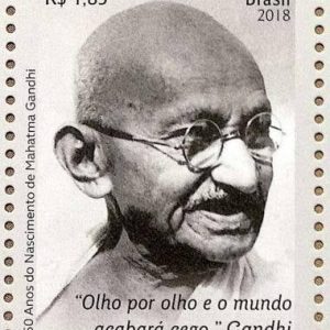 Brazil Postage 2019 Mahatma Gandhi issued stamp 150th Birth Anniversary mint stamp #wfp1