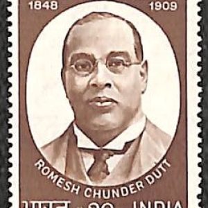 INDIA STAMP 1973 - ROMESH CHUNDER DUTT - MINT STAMPS - Personality, Civil Servant, Economist, Historian, Writer, Translator, Ramayana, Mahabharata #pk