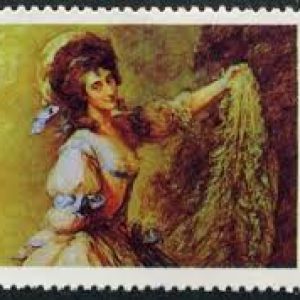 Nicaragua Famous Painters Gainsborough Art 2c mint Stamp #wca1