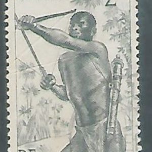 Cameroon 1940 Tribe with Bow and arrow 2f MINT stamp #wsf1