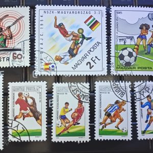 HUNGARY POSTAGE STAMP - RARE SET OF 9 SPORTS THEME STAMPS #pk