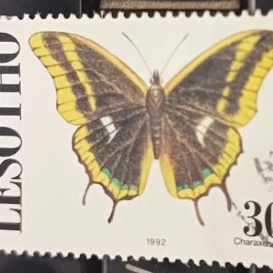 RARE LESOTHO 30 CENTS POSTAGE STAMP - Butterfly Theme