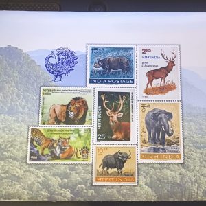 Thematic Picture Postcard Set on Wildlife of India - Set of 7 Picture Post Card issued by Department of Posts #pk